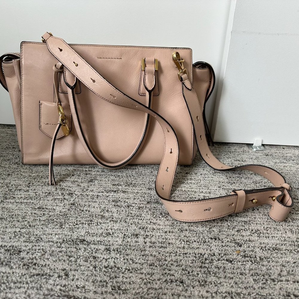 Cole Haan Marli Square Satchel - Pink Leather Nude